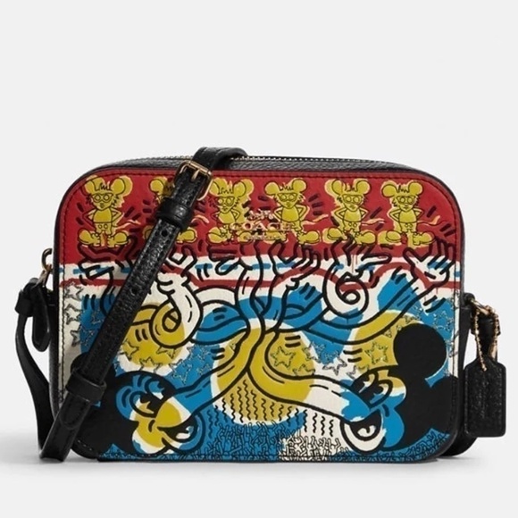 Coach + Disney 100Th Anniversary Mickey Mouse Small Camera Bag NWT - Picture 1 of 5